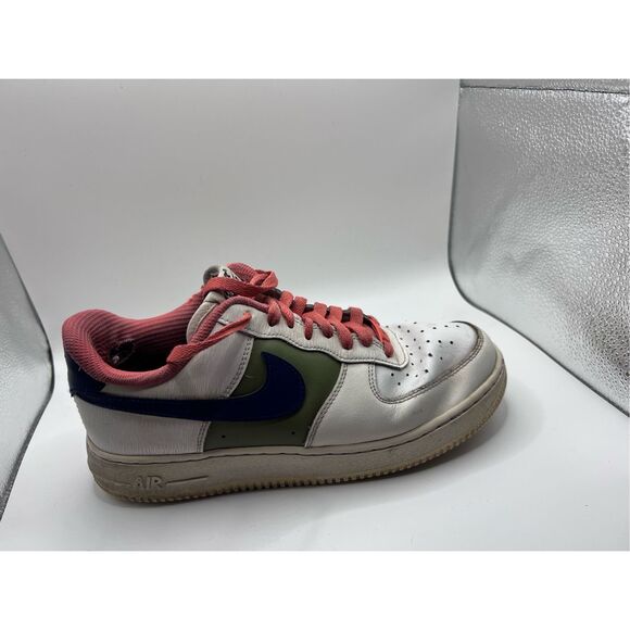 Nike 13 Air Force 1 Low ID By You Blue Green Salmon Gym Shoes Sneakers size‎ 9 - Picture 4 of 10